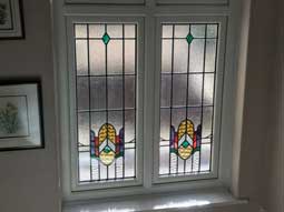 Casement windows with custom built frame