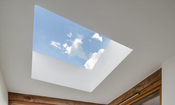 Fixed glass skylight