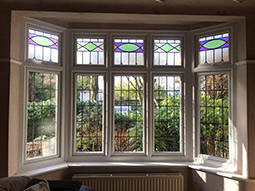 White dummy sash casement windows